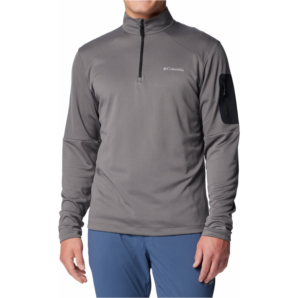 Columbia forro polar hombre Columbia Tech Knit 1/4 Zip vista frontal