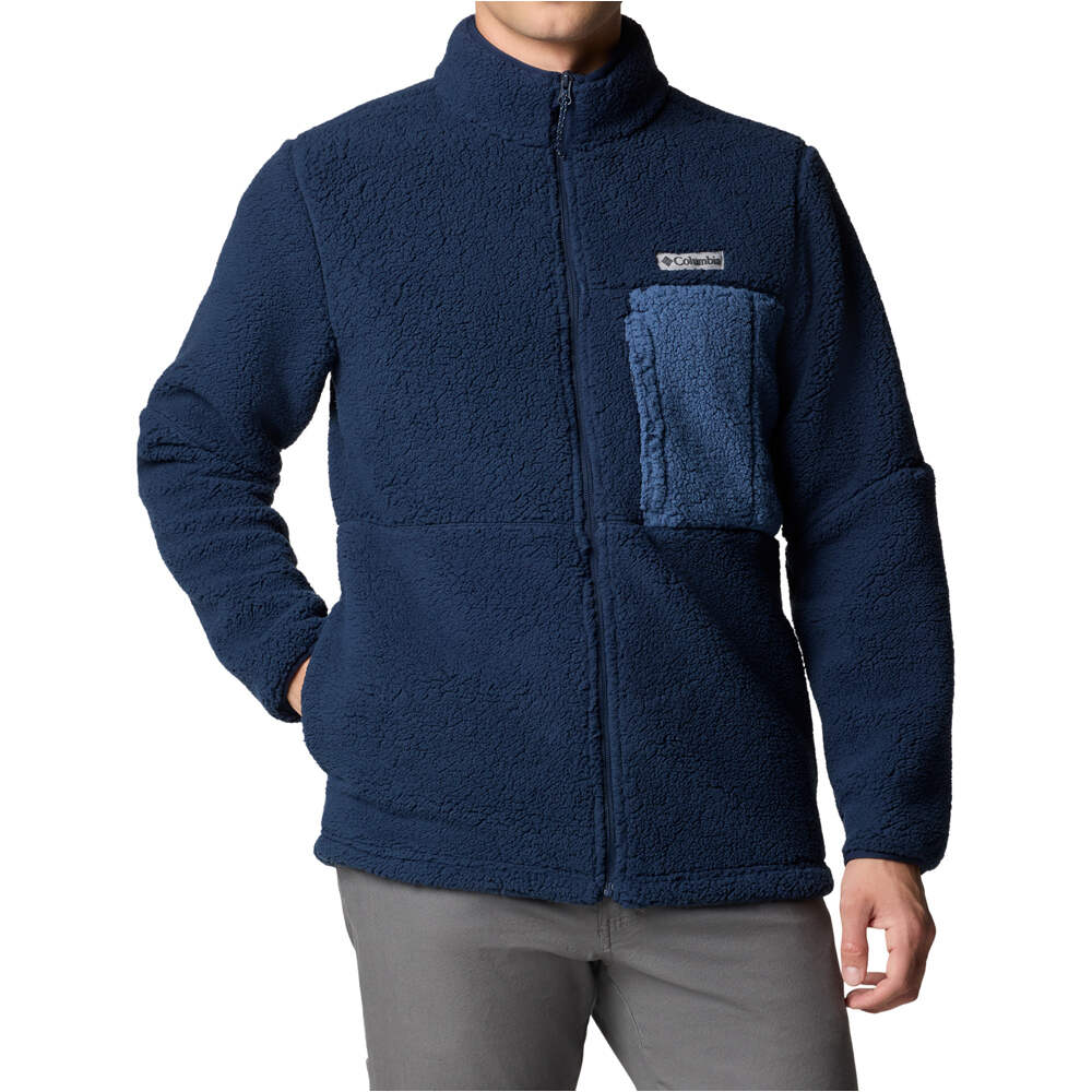 Columbia forro polar hombre Mountainside Heavyweight Fleece vista frontal