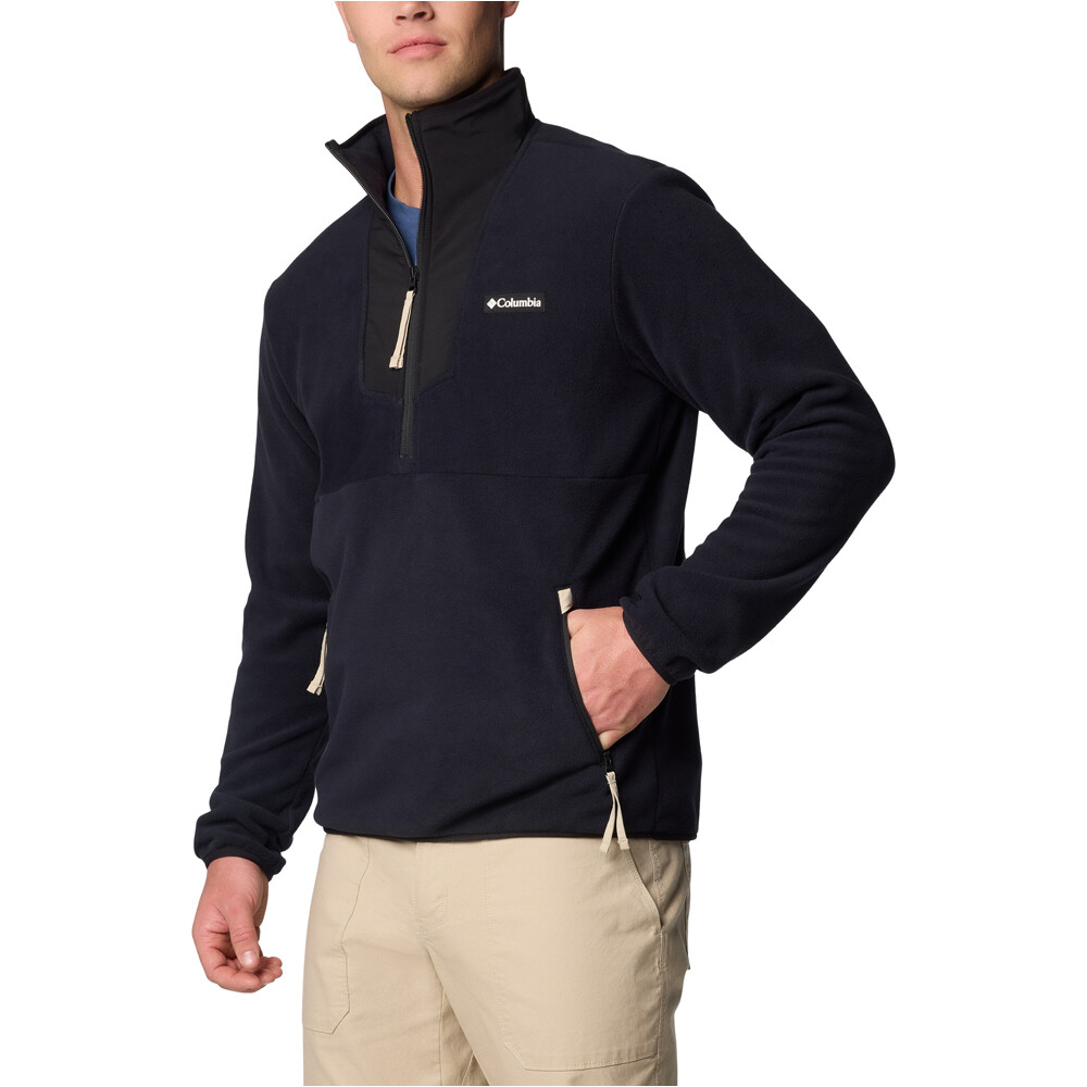 Columbia forro polar hombre Sequoia Grove Half Zip Fleece vista detalle