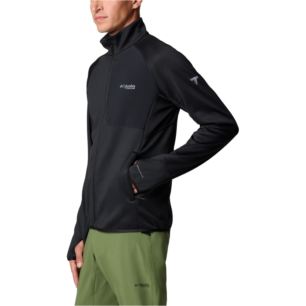 Columbia forro polar hombre Triple Canyon Grid Fleece FZ II vista detalle