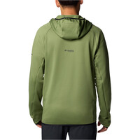 Columbia forro polar hombre Triple Canyon Grid Fleece Hooded FZ II vista trasera