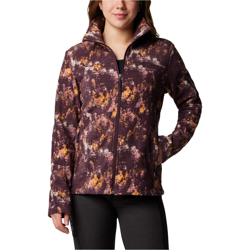 Columbia forro polar mujer Fast Trek Printed Jkt vista frontal