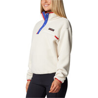 Columbia forro polar mujer Helvetia II Cropped Half Snap Fleece vista detalle