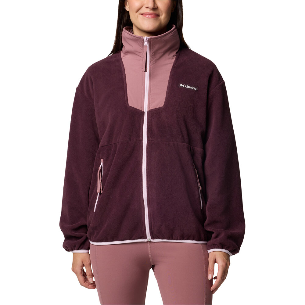 Columbia forro polar mujer Sequoia Grove Full Zip Fleece vista frontal