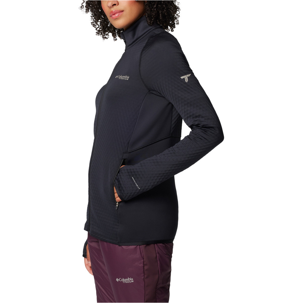 Columbia forro polar mujer Triple Canyon Grid Fleece FZ vista detalle