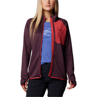 Columbia forro polar mujer Triple Canyon Grid Fleece FZ vista detalle