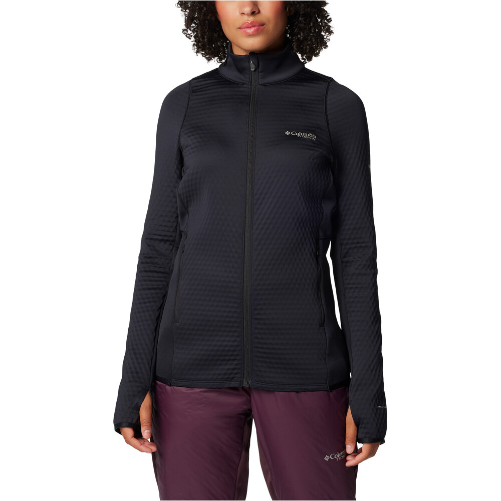 Columbia forro polar mujer Triple Canyon Grid Fleece FZ vista frontal