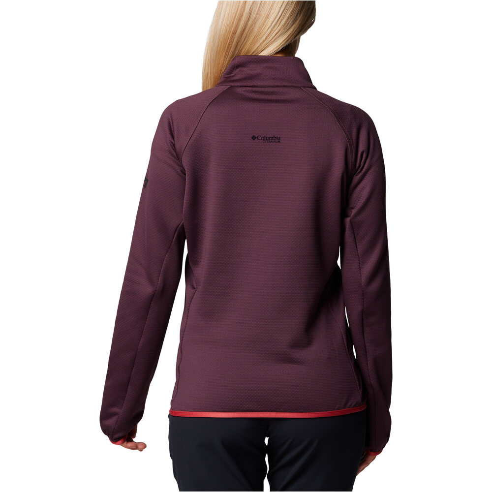 Columbia forro polar mujer Triple Canyon Grid Fleece FZ vista trasera