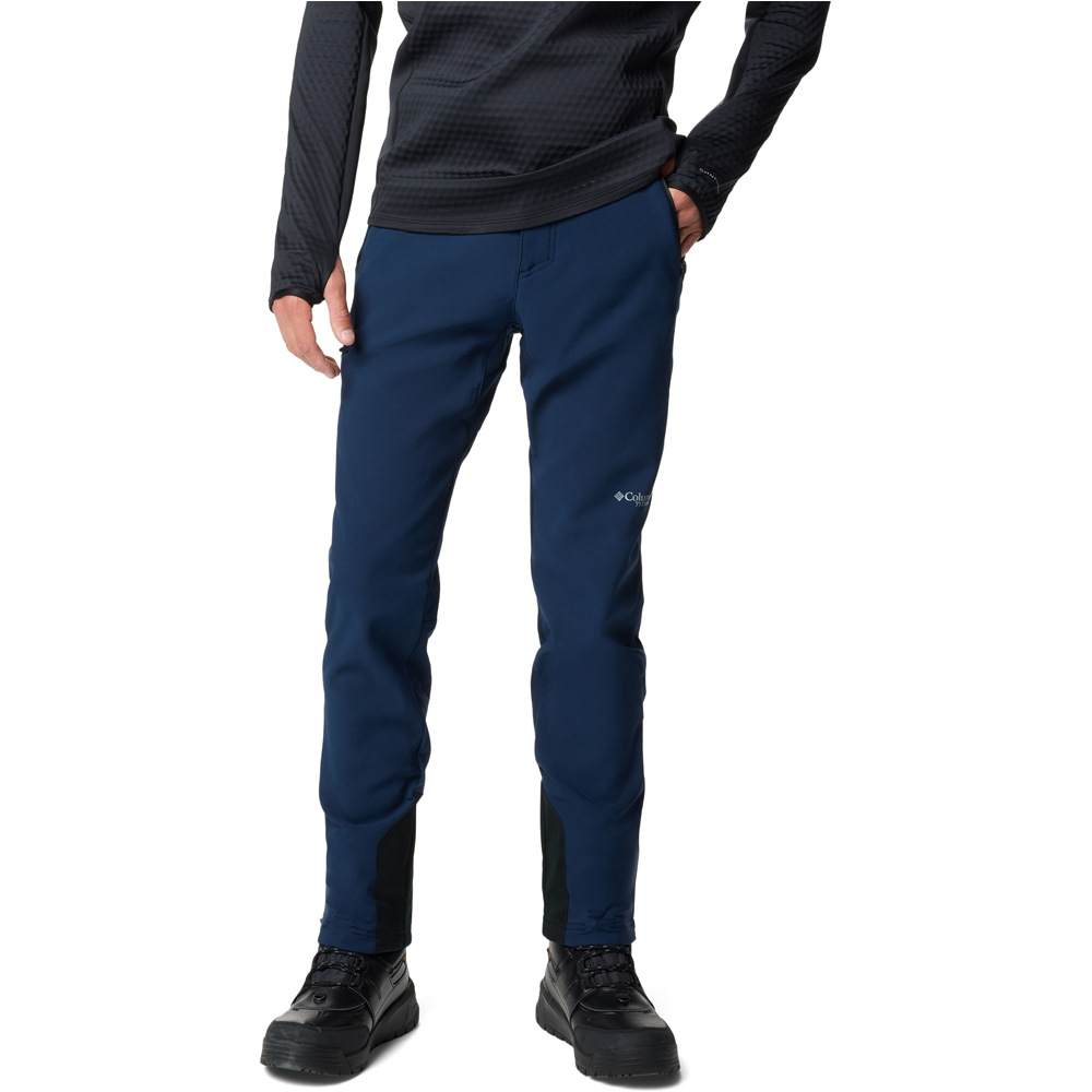 Columbia pantalón montaña hombre Vast Canyon Omni-Heat Infinity Softshe vista frontal