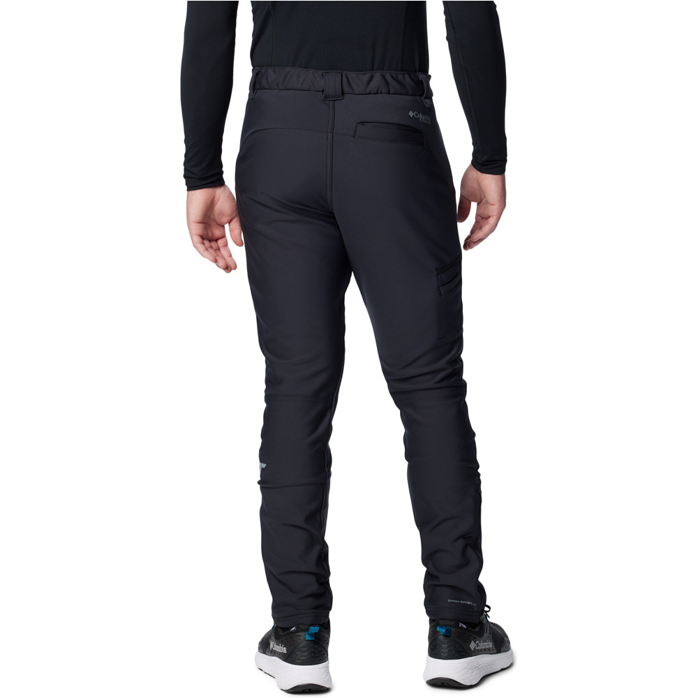 Columbia pantalón montaña hombre Vast Canyon Softshell Pant vista trasera