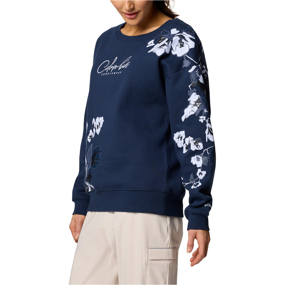 Columbia Sudaderas Montaña Mujer Meridian Creek Crew vista detalle