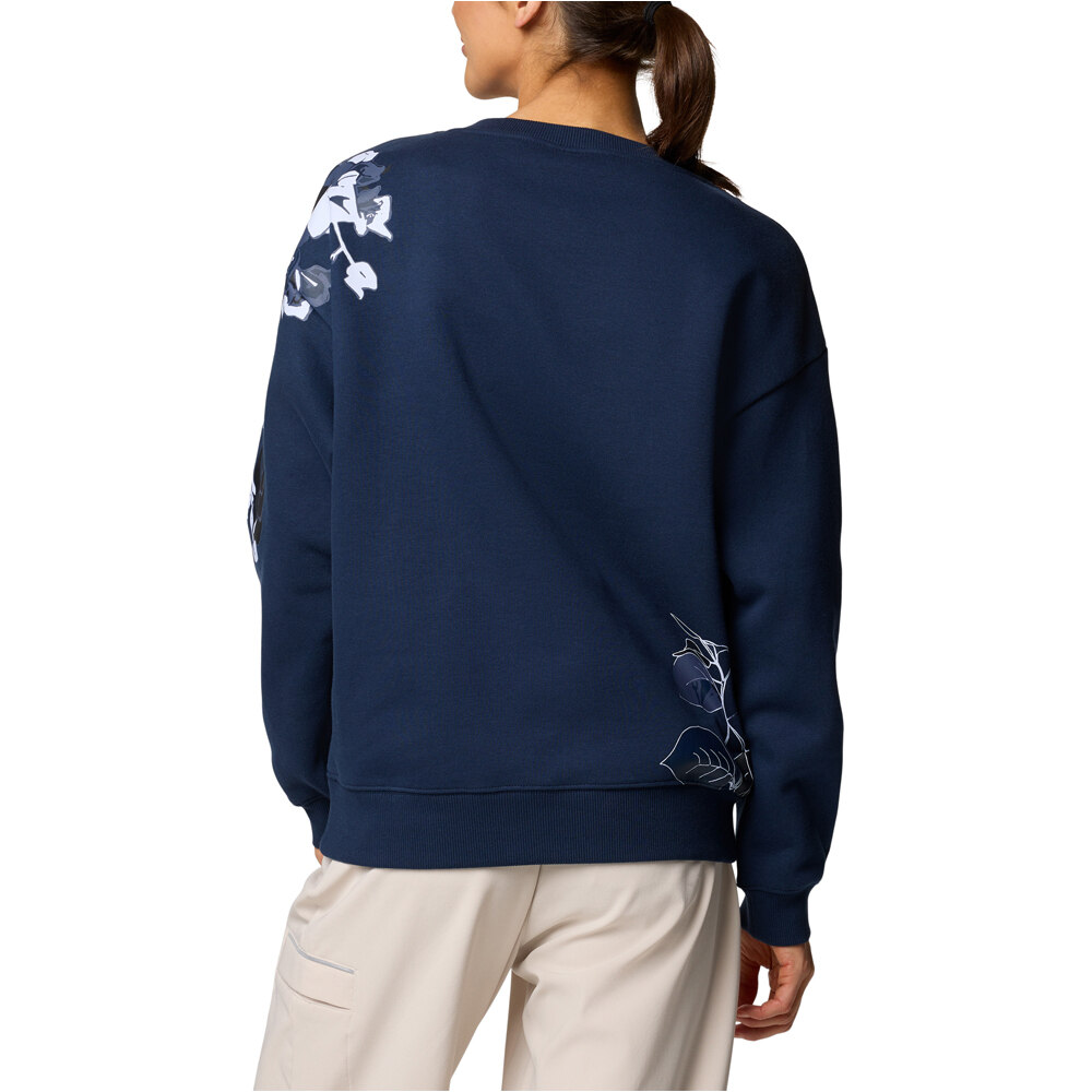 Columbia Sudaderas Montaña Mujer Meridian Creek Crew vista trasera