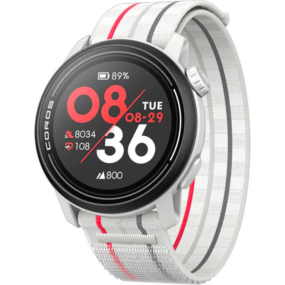 Coros pulsómetros con gps COROS PACE 3 GPS Sport Watch White w/ Ny vista frontal