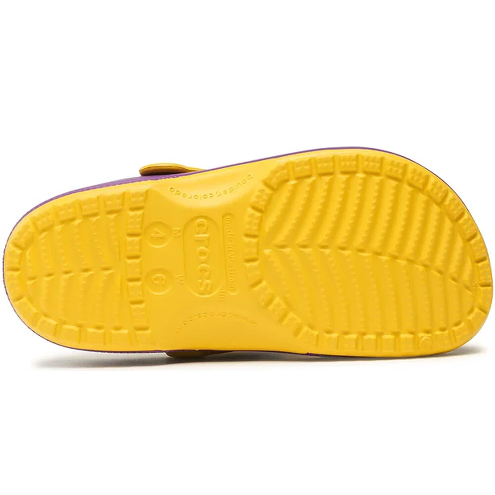 Crocs zueco hombre NBA Los Angeles Lakers Cls Clog U vista trasera