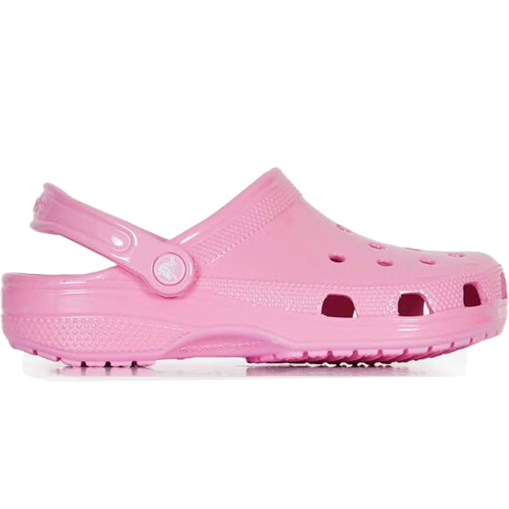 Crocs zueco mujer Classic High Shine Clog U lateral exterior