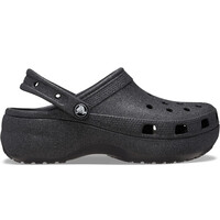 Crocs zueco mujer Classic Platform Glitter Clog W lateral exterior