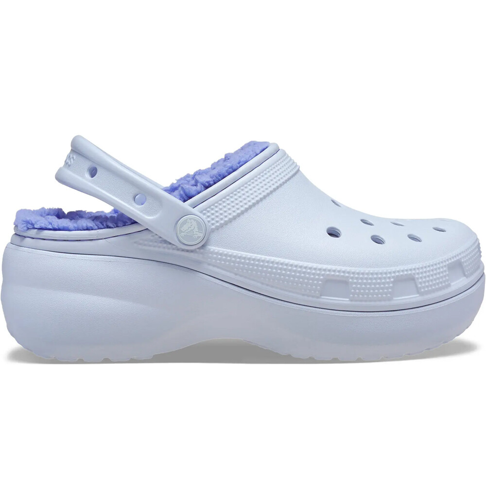 Crocs zueco mujer Classic Platform Lined Clog W lateral exterior