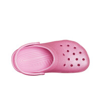 Crocs zueco niño Classic Glitter Clog K lateral interior