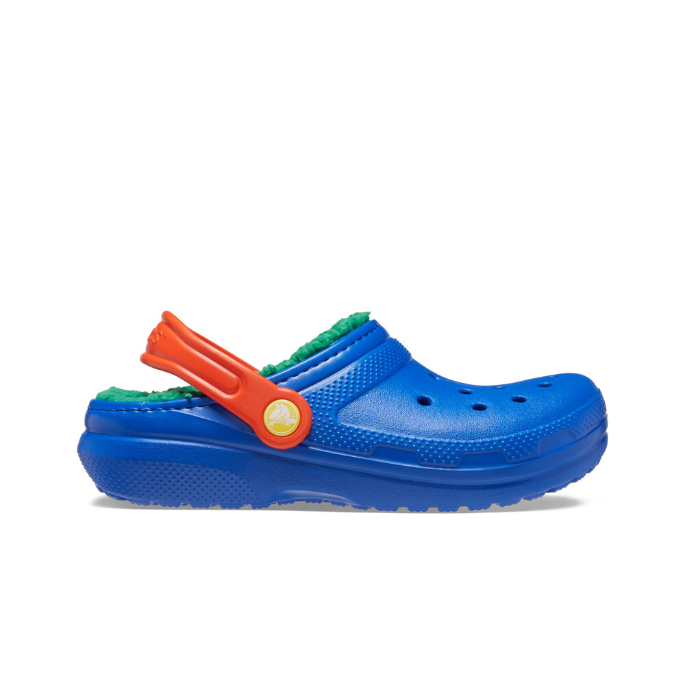 Crocs zueco niño Classic Lined Clog K lateral exterior