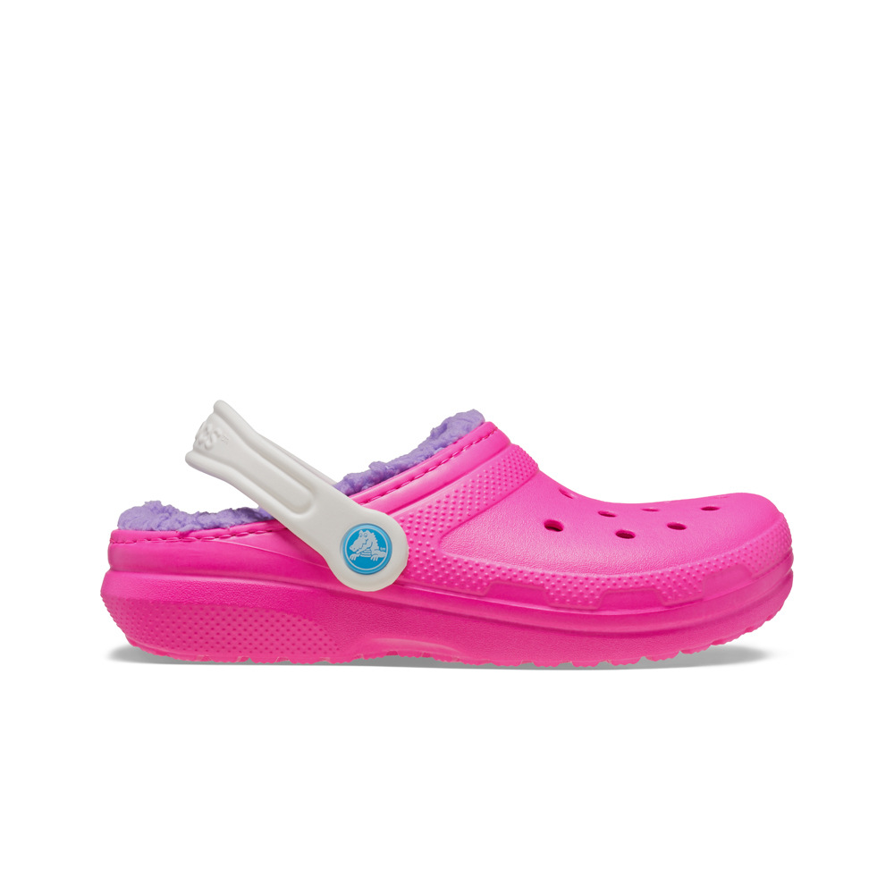 Crocs zueco niño Classic Lined Clog K lateral exterior