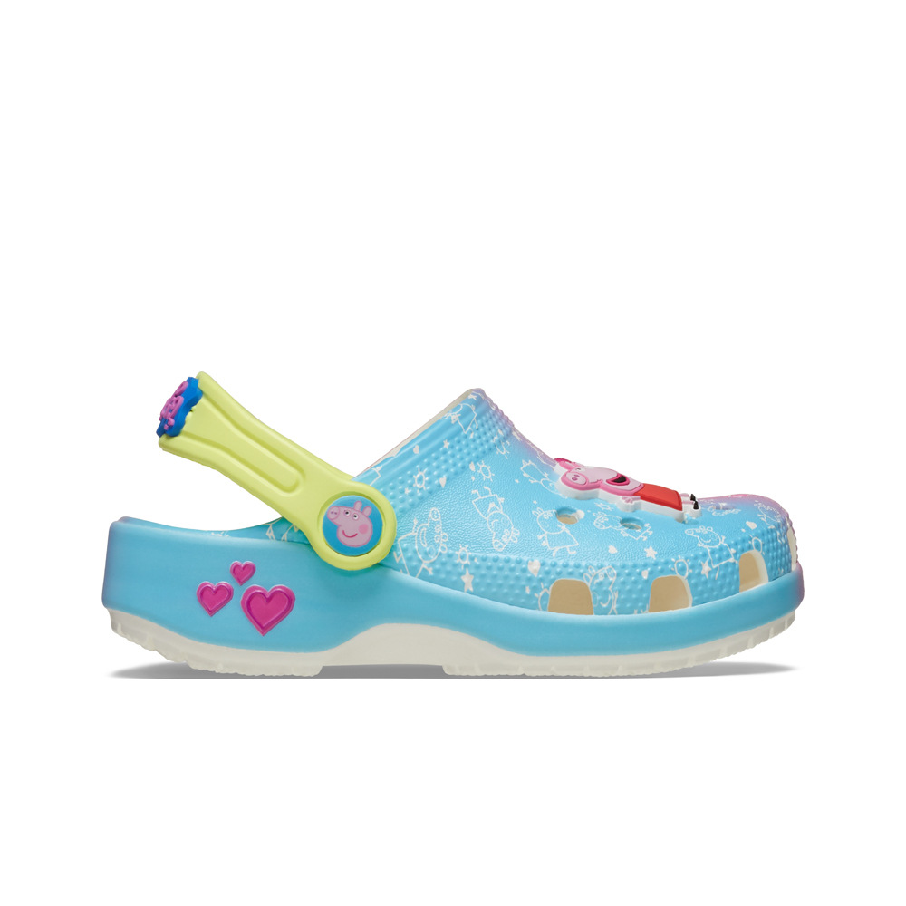 Crocs zueco niño Peppa Pig Classic Clog T lateral exterior