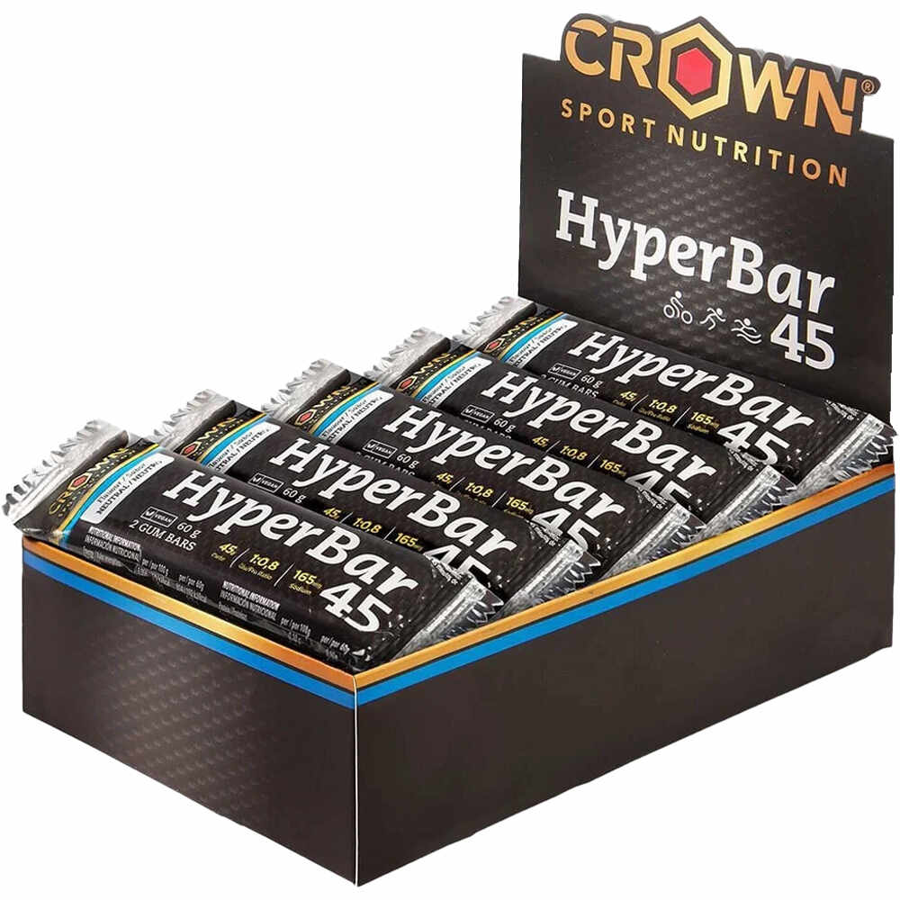 Crown Sport Nutrition barritas energéticas HyperBar 45 vista frontal