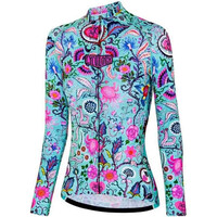 Cycology maillot manga larga mujer Secret Garden Lightweight LS Summer Jers vista frontal