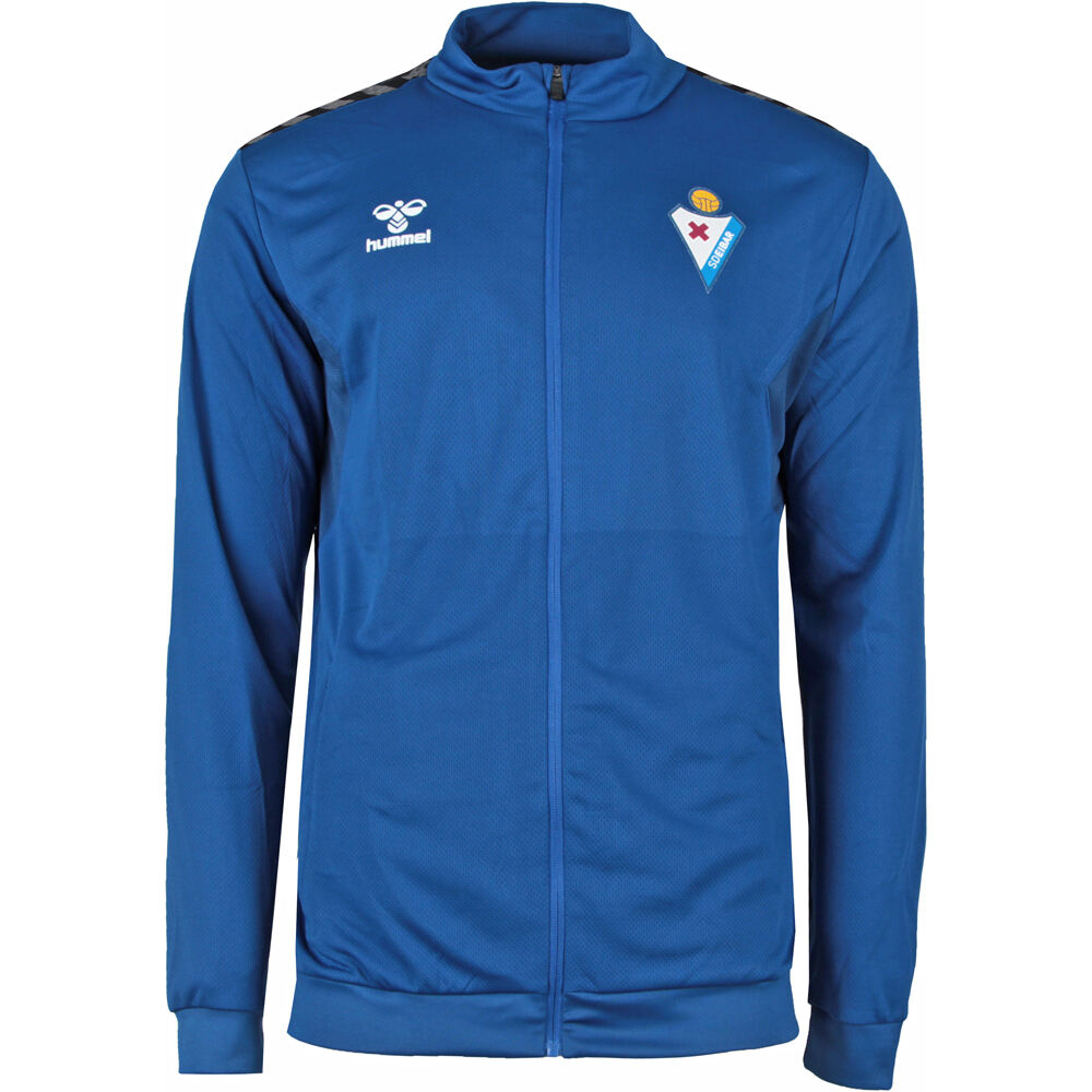 Eibar sudadera entrenamiento fútbol EIBAR 25 PL ZIP JACKET AZ vista frontal