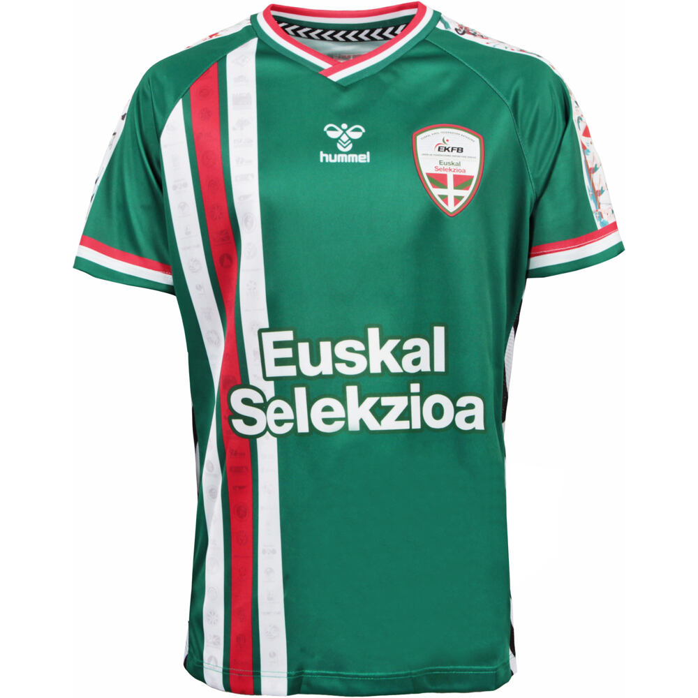 Euskadi camiseta entrenamiento niño FED VASCA  HOME SS JERSEY K 24-25 vista frontal