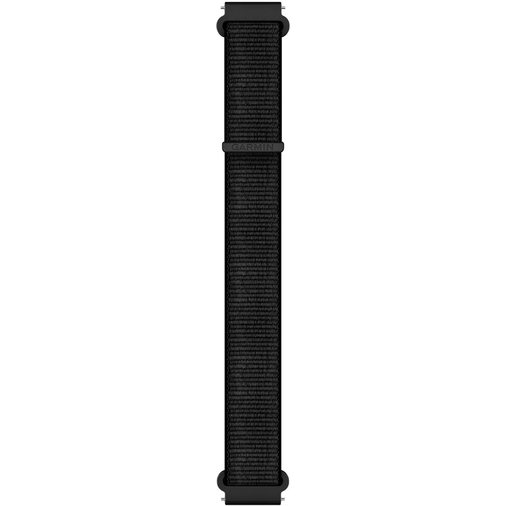 Garmin correas de relojes deportivos Correa de nailon ultrafit 20 mm negro vista frontal