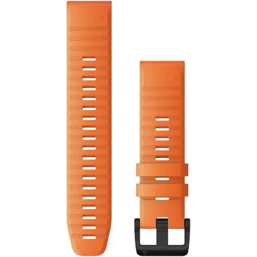 Garmin correas de relojes deportivos Correa QuickFit fenix 6 (22mm) Silicona naranja con hebilla vista frontal