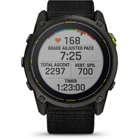 Garmin pulsómetros con gps Enduro 3, Crbn Gry DLC Ti w/Blk Sport Lo 08