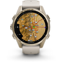 Garmin pulsómetros con gps fenix 8 43mm,AMOLED,Saph,SftGldSS/FgGry, 03