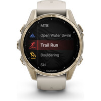 Garmin pulsómetros con gps fenix 8 43mm,AMOLED,Saph,SftGldSS/FgGry, 05