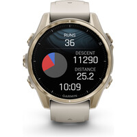 Garmin pulsómetros con gps fenix 8 43mm,AMOLED,Saph,SftGldSS/FgGry, 08