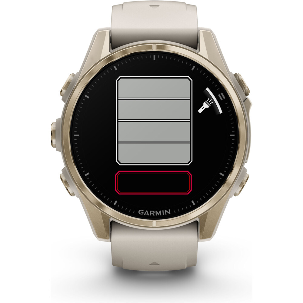 Garmin pulsómetros con gps fenix 8 43mm,AMOLED,Saph,SftGldSS/FgGry, 13