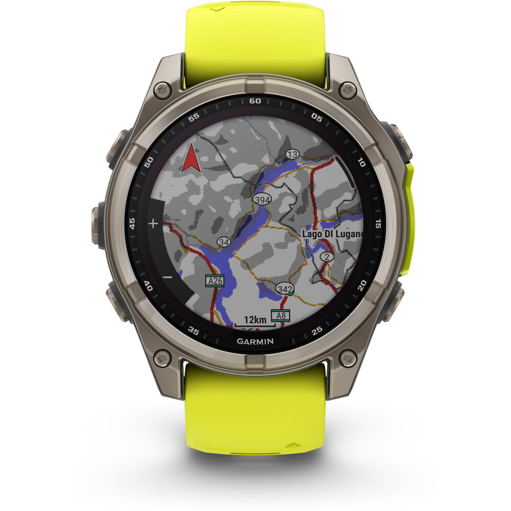 Garmin pulsómetros con gps fenix 8 47mm, Saph Solar, Bare Ti/Graphi 03