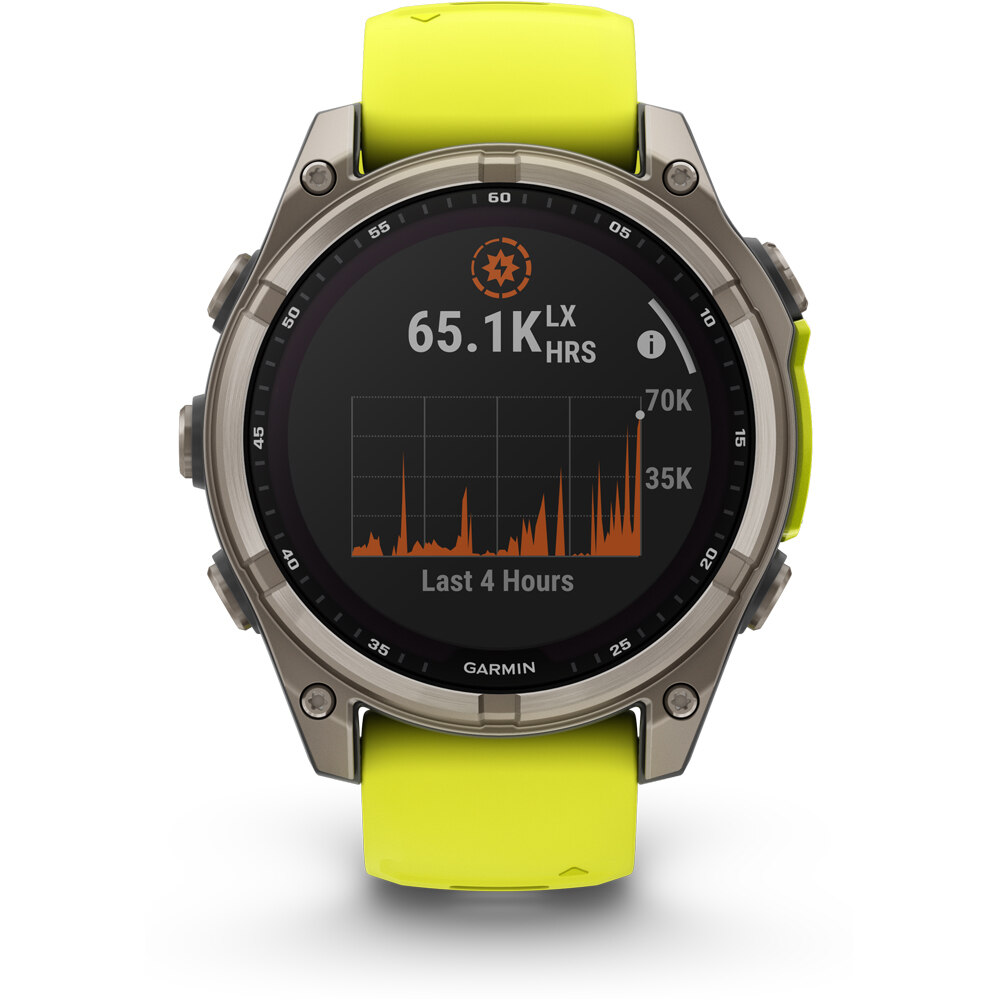 Garmin pulsómetros con gps fenix 8 47mm, Saph Solar, Bare Ti/Graphi 04