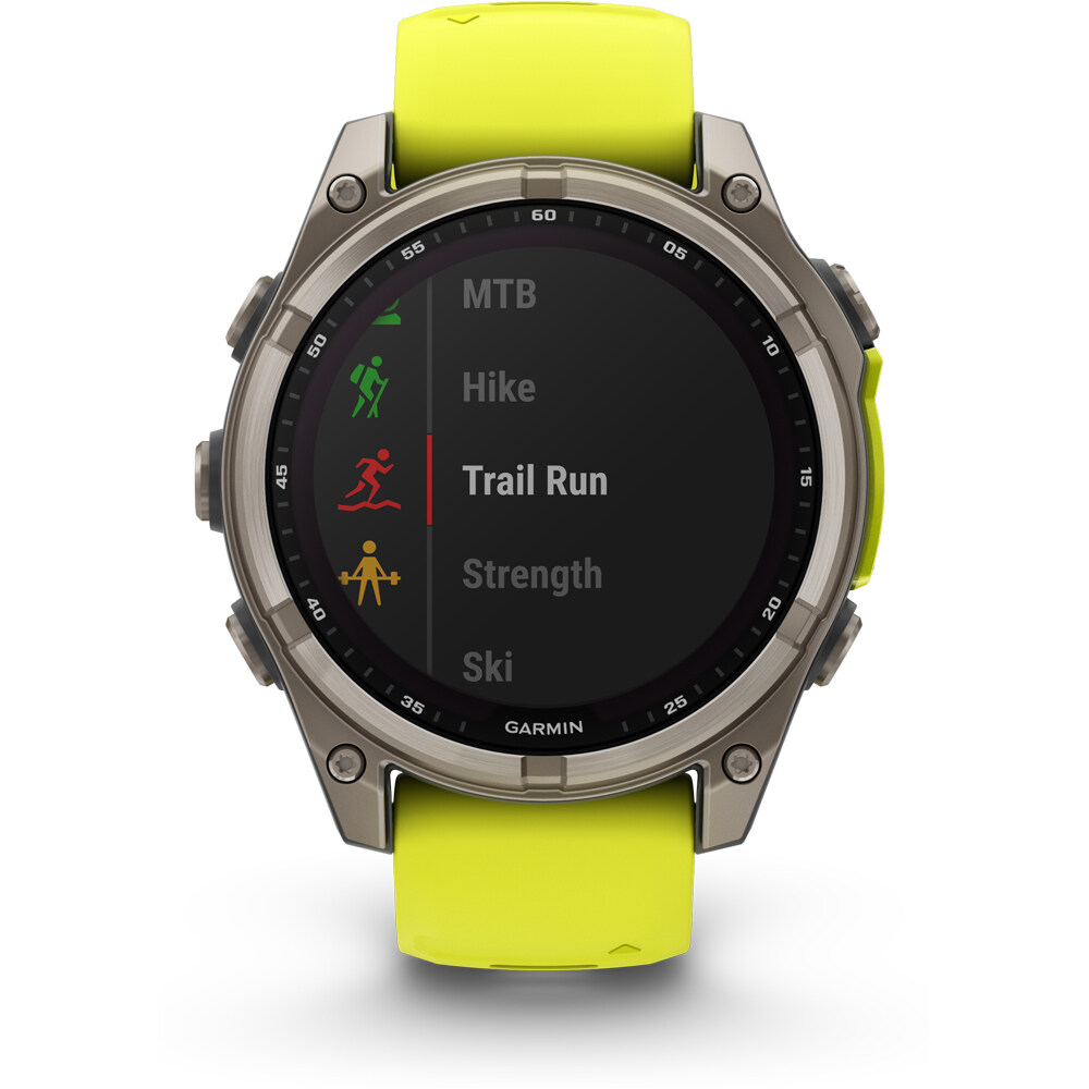 Garmin pulsómetros con gps fenix 8 47mm, Saph Solar, Bare Ti/Graphi 05