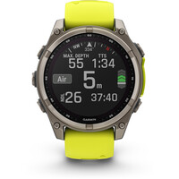 Garmin pulsómetros con gps fenix 8 47mm, Saph Solar, Bare Ti/Graphi 06