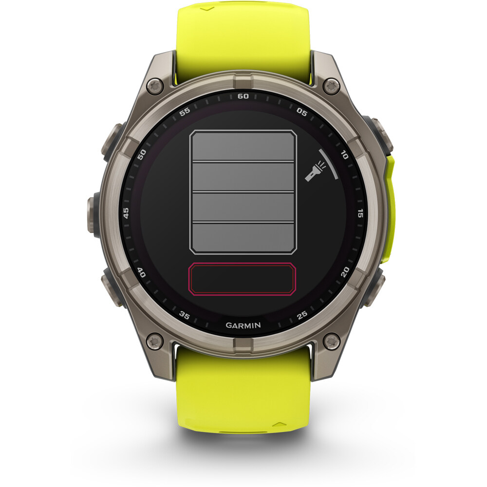 Garmin pulsómetros con gps fenix 8 47mm, Saph Solar, Bare Ti/Graphi 12