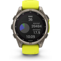 Garmin pulsómetros con gps fenix 8 47mm, Saph Solar, Bare Ti/Graphite 08