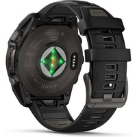 Garmin pulsómetros con gps fenix 8 47mm, Saph Solar, CrbnGry Ti/Blk 01