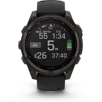 Garmin pulsómetros con gps fenix 8 47mm, Saph Solar, CrbnGry Ti/Blk 06