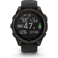 Garmin pulsómetros con gps fenix 8 47mm, Saph Solar, CrbnGry Ti/Blk 07