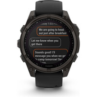 Garmin pulsómetros con gps fenix 8 47mm, Saph Solar, CrbnGry Ti/Blk 10