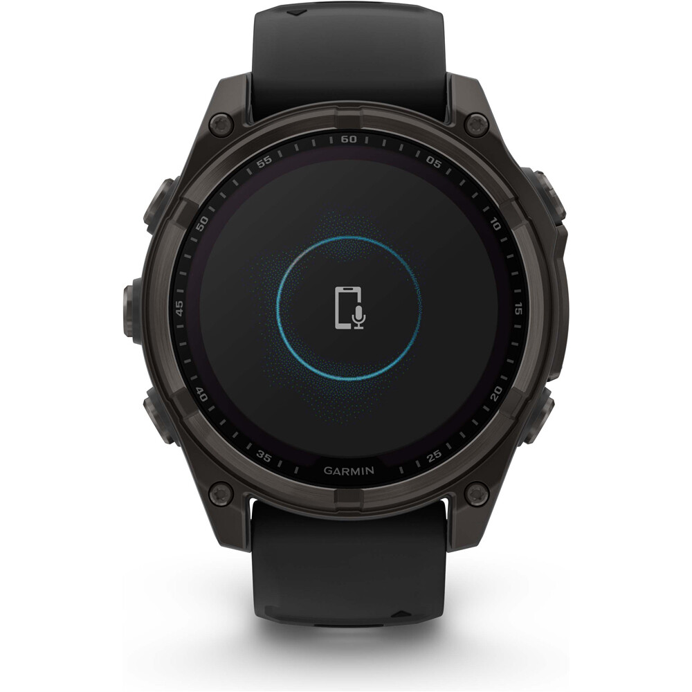 Garmin pulsómetros con gps fenix 8 47mm, Saph Solar, CrbnGry Ti/Blk 11