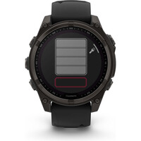 Garmin pulsómetros con gps fenix 8 47mm, Saph Solar, CrbnGry Ti/Blk 13