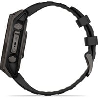 Garmin pulsómetros con gps fenix 8 47mm, Saph Solar, CrbnGry Ti/Blk, BlkSportLpBnd 16