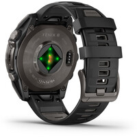 Garmin pulsómetros con gps fenix 8 47mm,AMOLED,Saph,CrbnGryTi/Blk,B 01